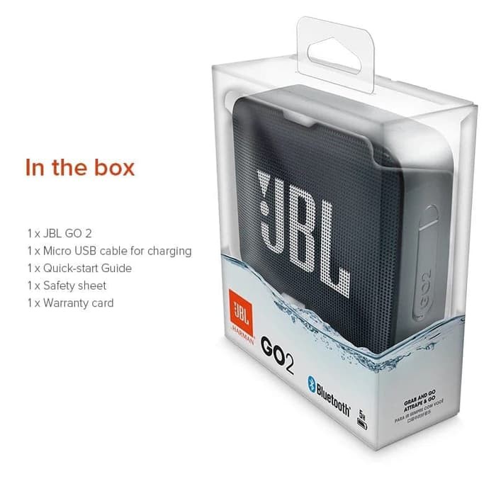 JBL GO 2 PORTABEL BLUETOOTH SPEAKER MINI ORIGINAL BIRU