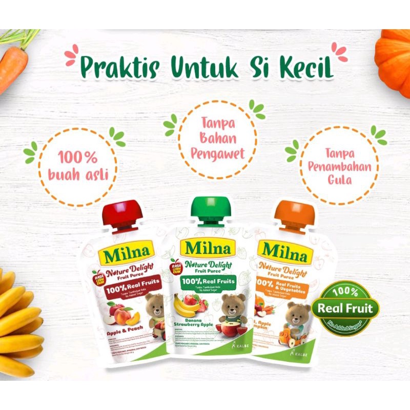 Milna Nature Delight 80 Gr Fruit Puree