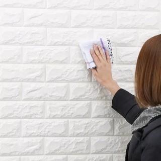 Wallpaper Wall paper Brickfoam Wall Sticker motif batu Wallpaper Wall paper Brickfoam Wall Sticker motif batu