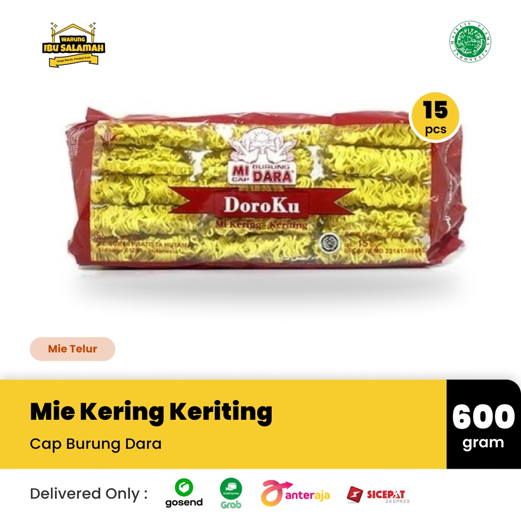 

Mie Keriting Cap Doroku 600 Gram [15 pcs/pack]