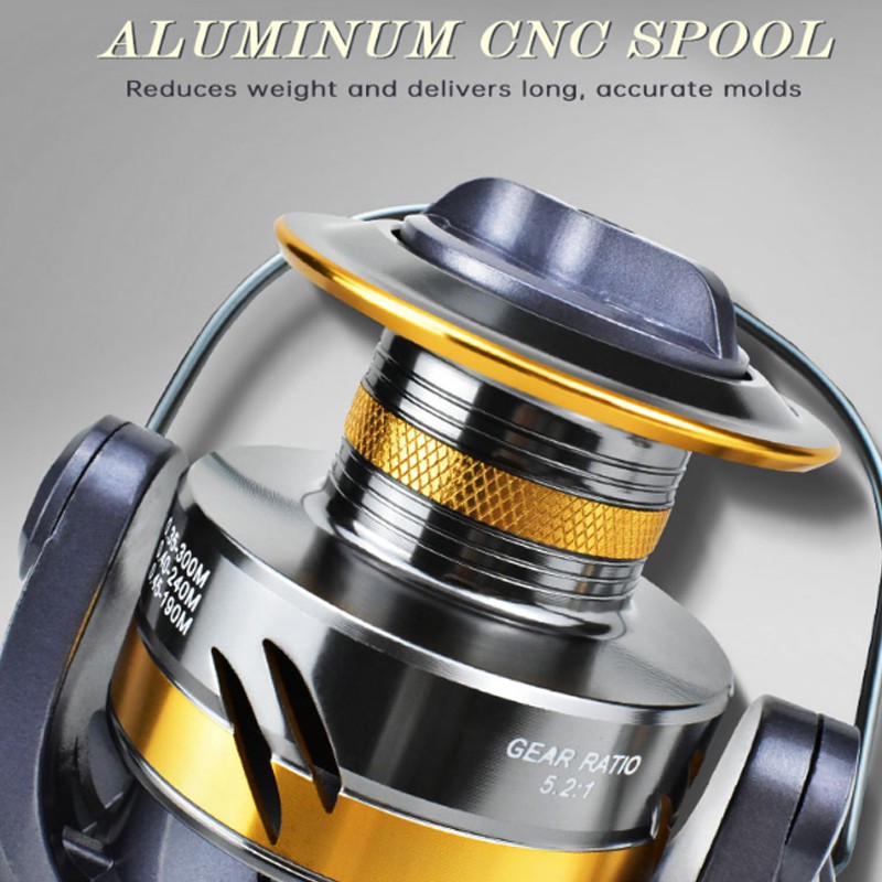 【Ready】5.2:1  Max Drag 30Kg  Reel Pancing Japan Quality Fishing Reel    Spinning Reel    Fishing Reel 2000-7000