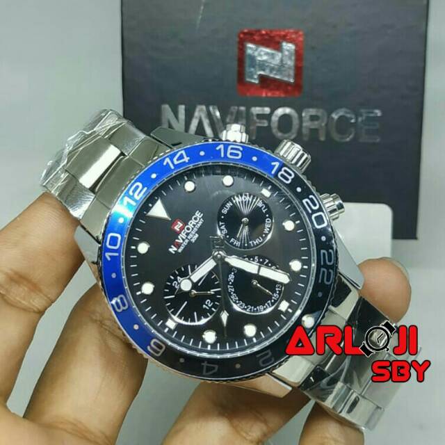 Jam pria Naviforce 9147 original sport