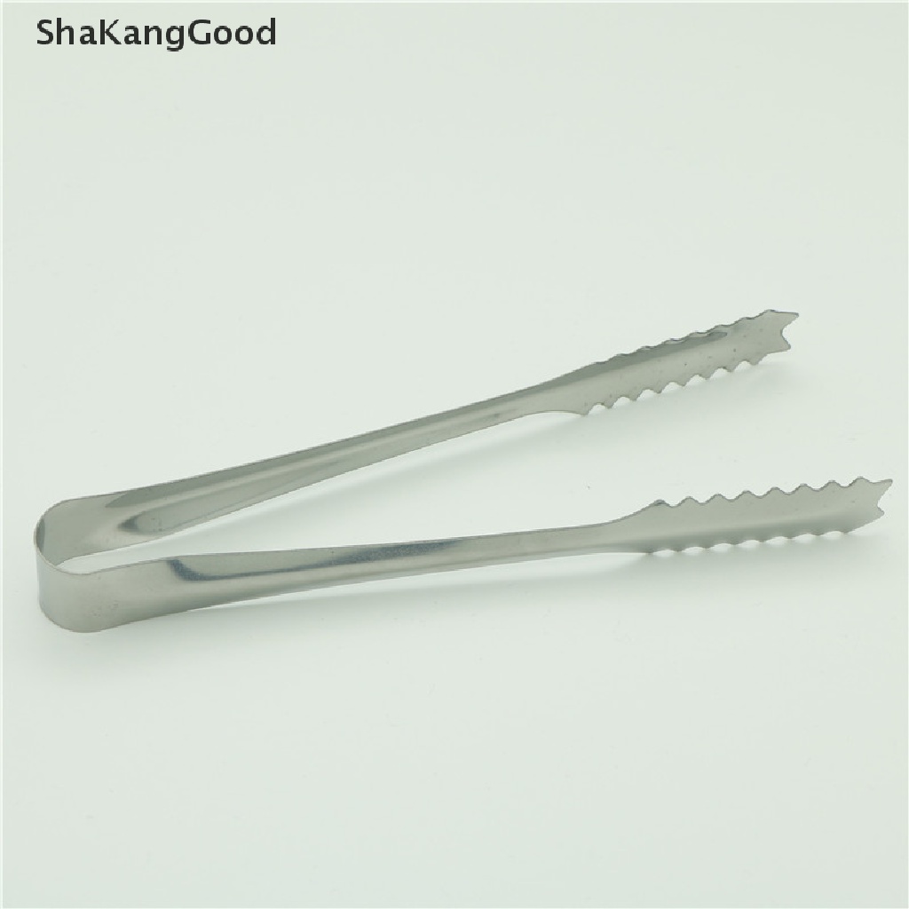 Skid Tong Penjepit Es Batu / Roti / BBQ Bahan Stainless Steel Untuk Dapur