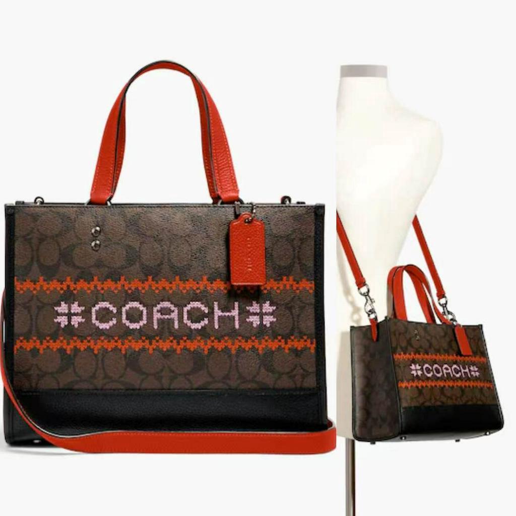 COACH 1527 Women's Dempsey Series New Shoulder Bag Handbag Shopping Bag Tote Bag Crossbody Bag ttb