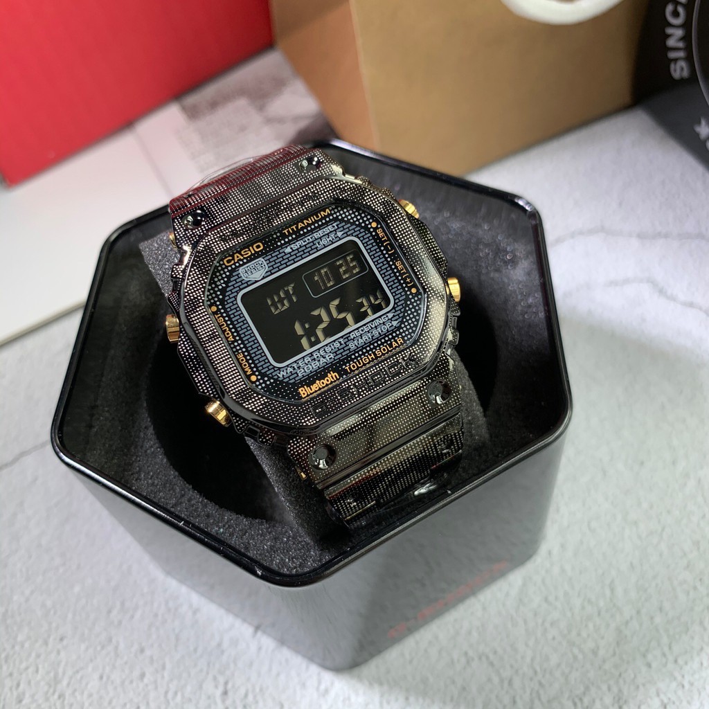 Jam Tangan Pria Casio G-Shock GMW-B5000 200M Water Resistant Shockproof and Waterproof World Time LED Auto Light Sports Wrist Watches