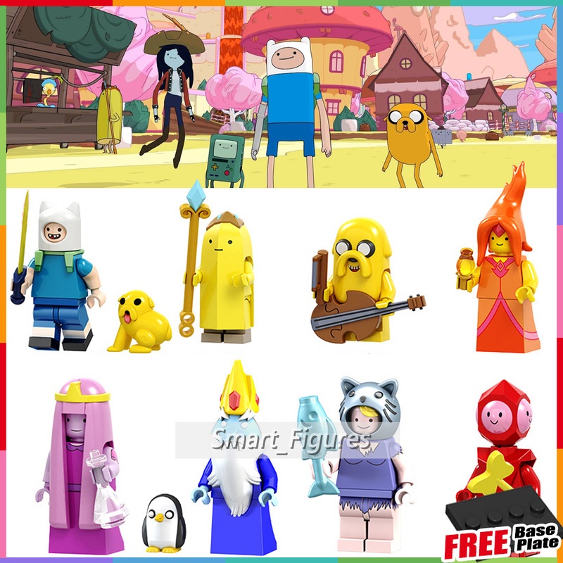 Finn Mainan Action Figure Mini Finn Jake Banana Guard Flame Princess Ice King PG8141