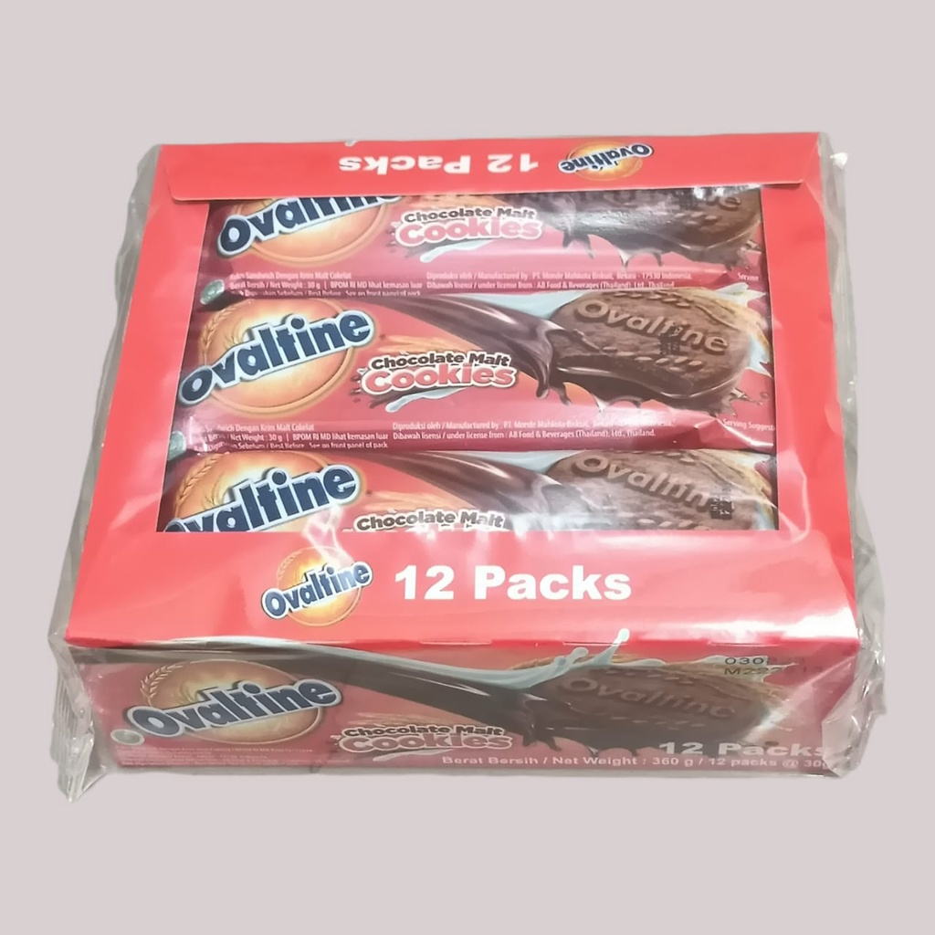 

Ovaltine Chocolate Malt Cookies Biskuit [12 sachet]