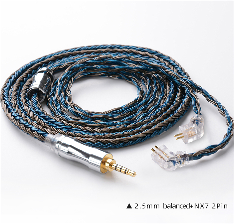 Nicehck C24-2 24 Core Kabel Headset Bahan Tembaga Alloy Lapis Silver 3.5mm / 2.5mm / 4.4mm Mmcx / Nx7 / Qdc / 0.78 2pin A6 Mk Lz3