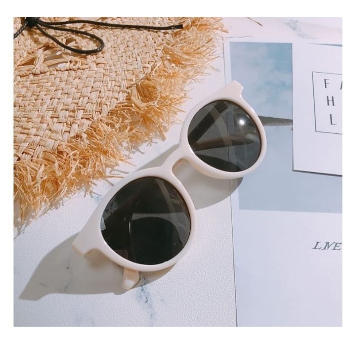 !!PROMO!!Kacamata Fashion Wanita Pria Bulat Mata/Sunglasses Style Korean-4