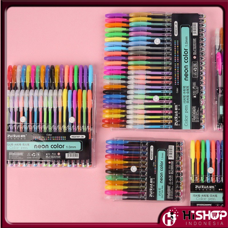 

Warna permen Gel Pen Warna/gel pen warna warni/Kuas anak-anak / tulisan / dewasa 18warna