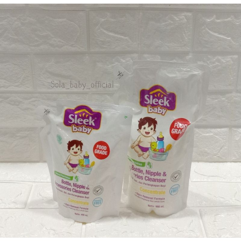 Sleek Pencuci Botol DOT/Sleek Sabun Pencuci Botol DOT dan Perlengkapan Bayi Refil
