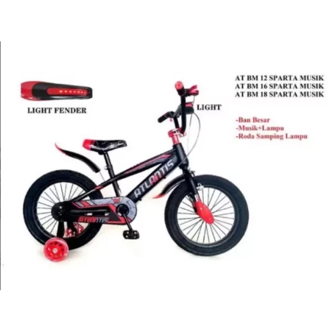 SEPEDA ANAK LAKI LAKI BMX 12 16 18 INCH ATLANTIS SPARTA