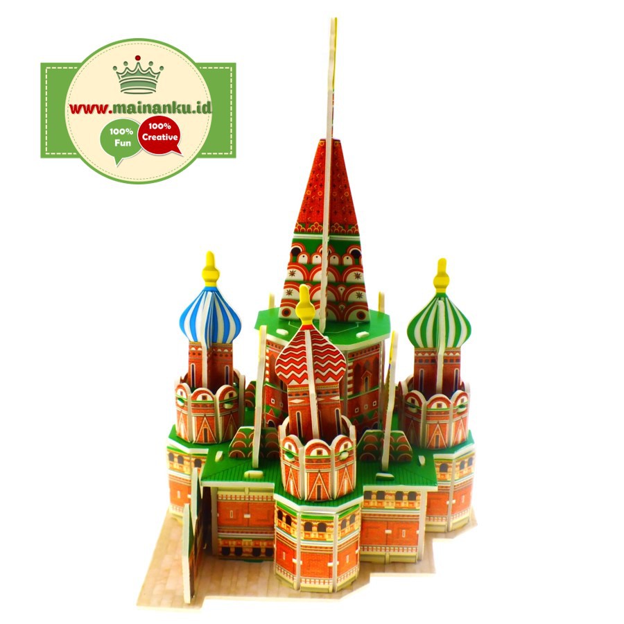 Mini Puzzle 3D | SAINT BASILS | Puzzle Bentuk Istana - 1690-12