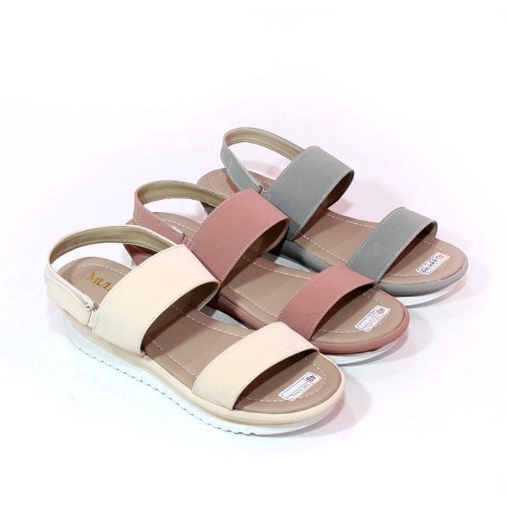 SANDAL TALI CASUAL TERMURAH PALING TRENDY WARNA NUDE ELEGANT WEDGES