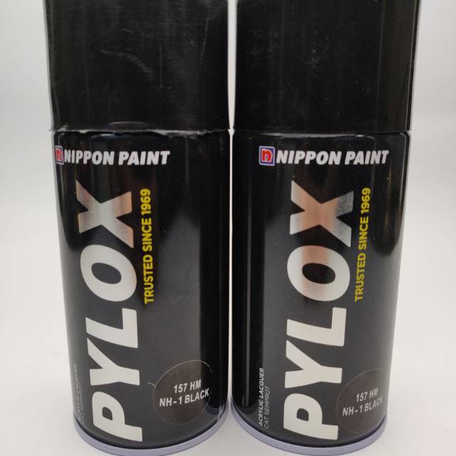 

PYLOX NIPPON PAINT BLACK 157 HITAM CAT SEMPROT CAT BODY CAT BESI 300cc