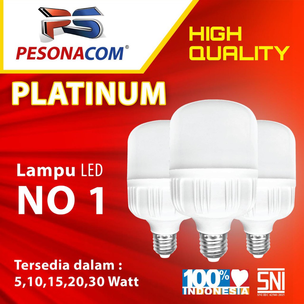 BOHLAM LAMPU LED JUMBO / KAPSUL / SMART LIGERA/  PESONACOM / AXIOM 5W 10W 15W 20W 30W 40 WATTLED MURAH