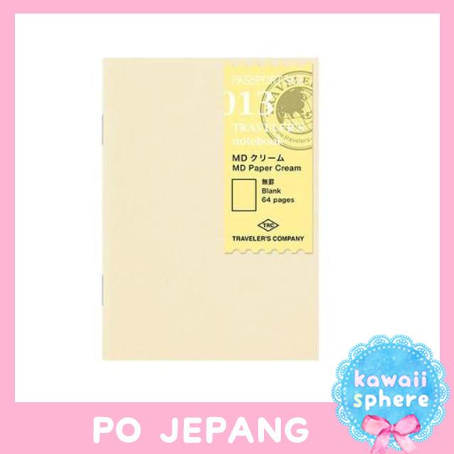 

Midori Travelers Notebook | Passport Size | Cream Refill | PO Jepang