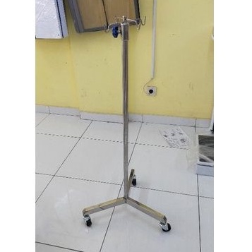 Tiang infus stenlis/Tiang penginfus/Cairan infus/Standing infus