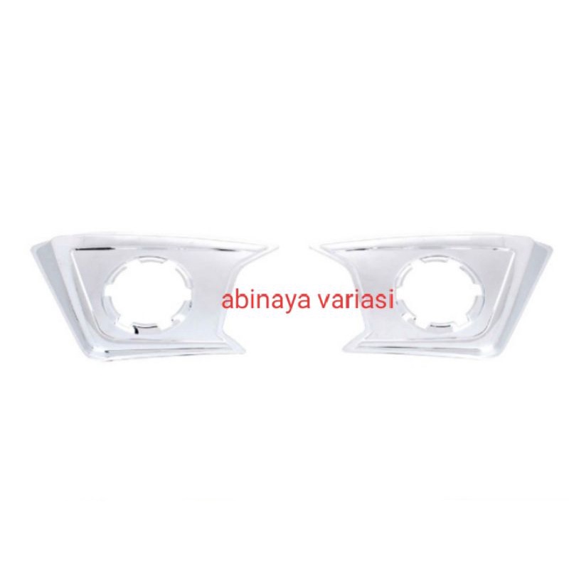 Cover Lampu Kabut Mobil Pajero Sport Foglamp Cover Crhome