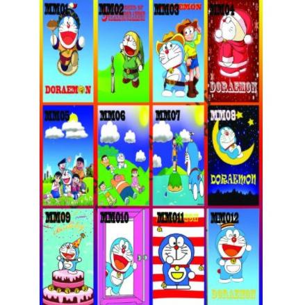 Stiker Kulkas 1 Pintu Motif Doraemon