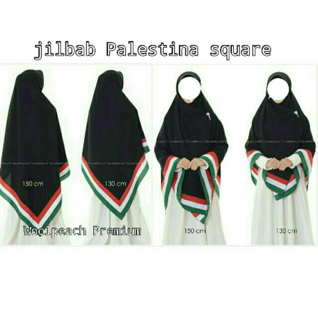 Jilbab Palestina 2 sisi size 130x130 &amp; 150x 150