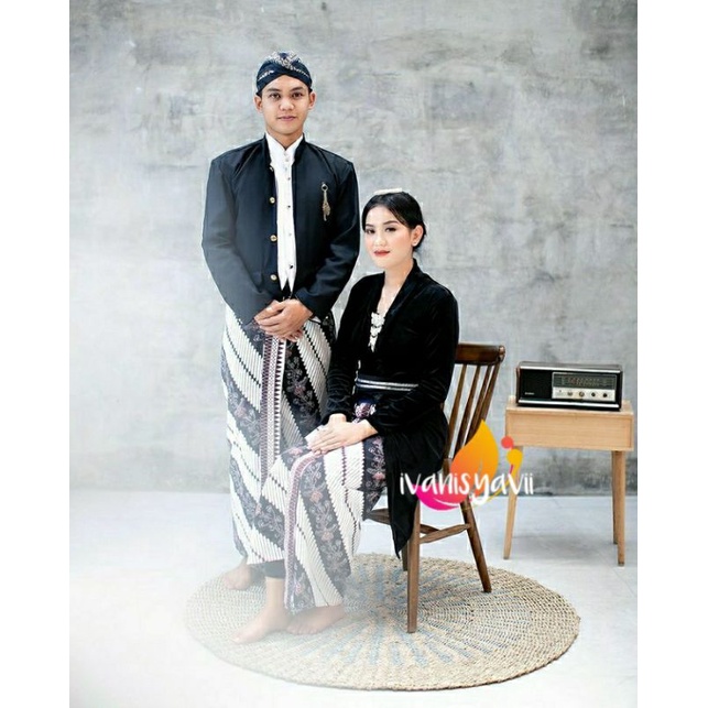 Set Baju Prewed / Baju Adat , Model Beskap Hewes - Lereng Stik