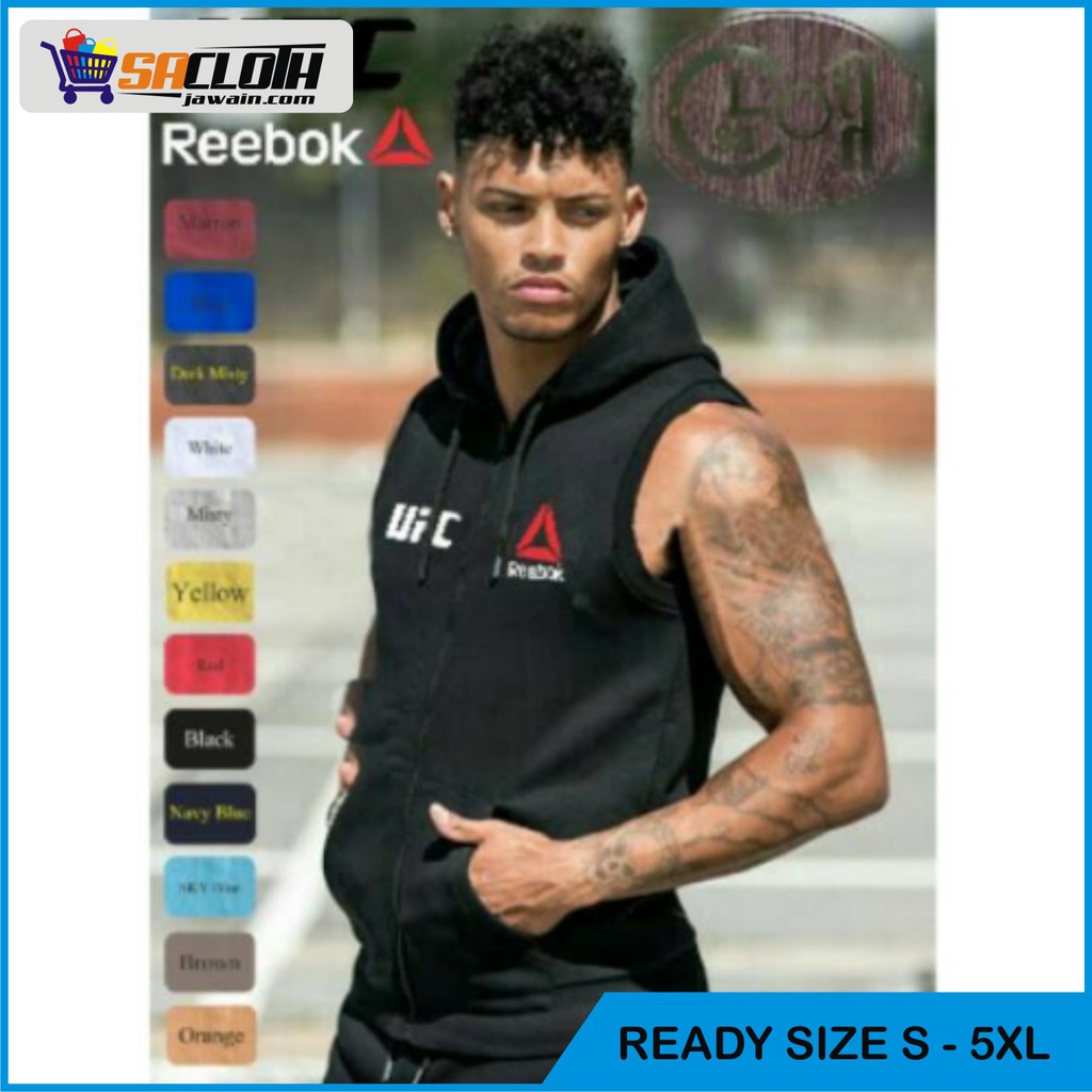 Jaket ufc Rompi olahraga rebook