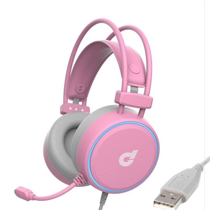 Dbe Gm190 7.1 Virtual Surround Gaming Headphone - Pink Edition