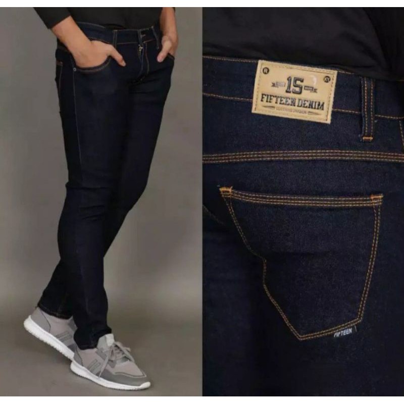 AIRBLACK DENIM TERLARIS / 784 VICTORY celana jeans black panjang skinny semi slimfit cowo / jeans new cowok terbaru 2022