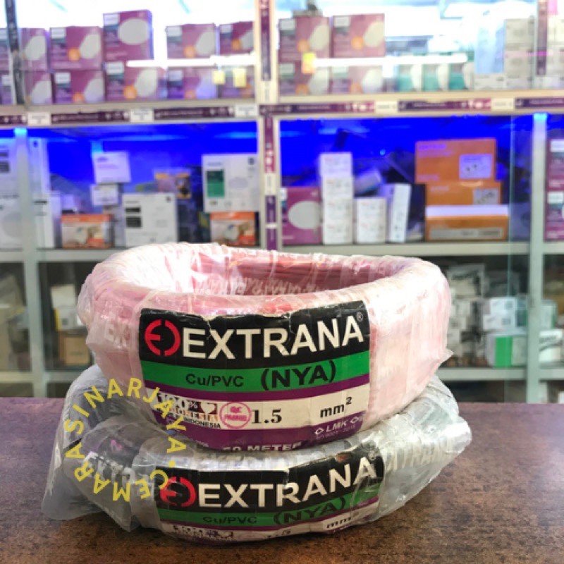 Kabel Listrik Tunggal NYA 1.5mm EXTRANA 50 Meter