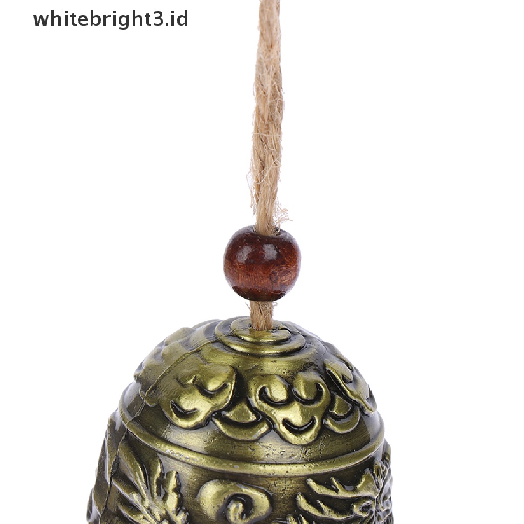 {whitebright3.id} Vintage Metal Dragon Phoenix Fengshui Bell Hanging Wind Home Window Decor Sightl  ,