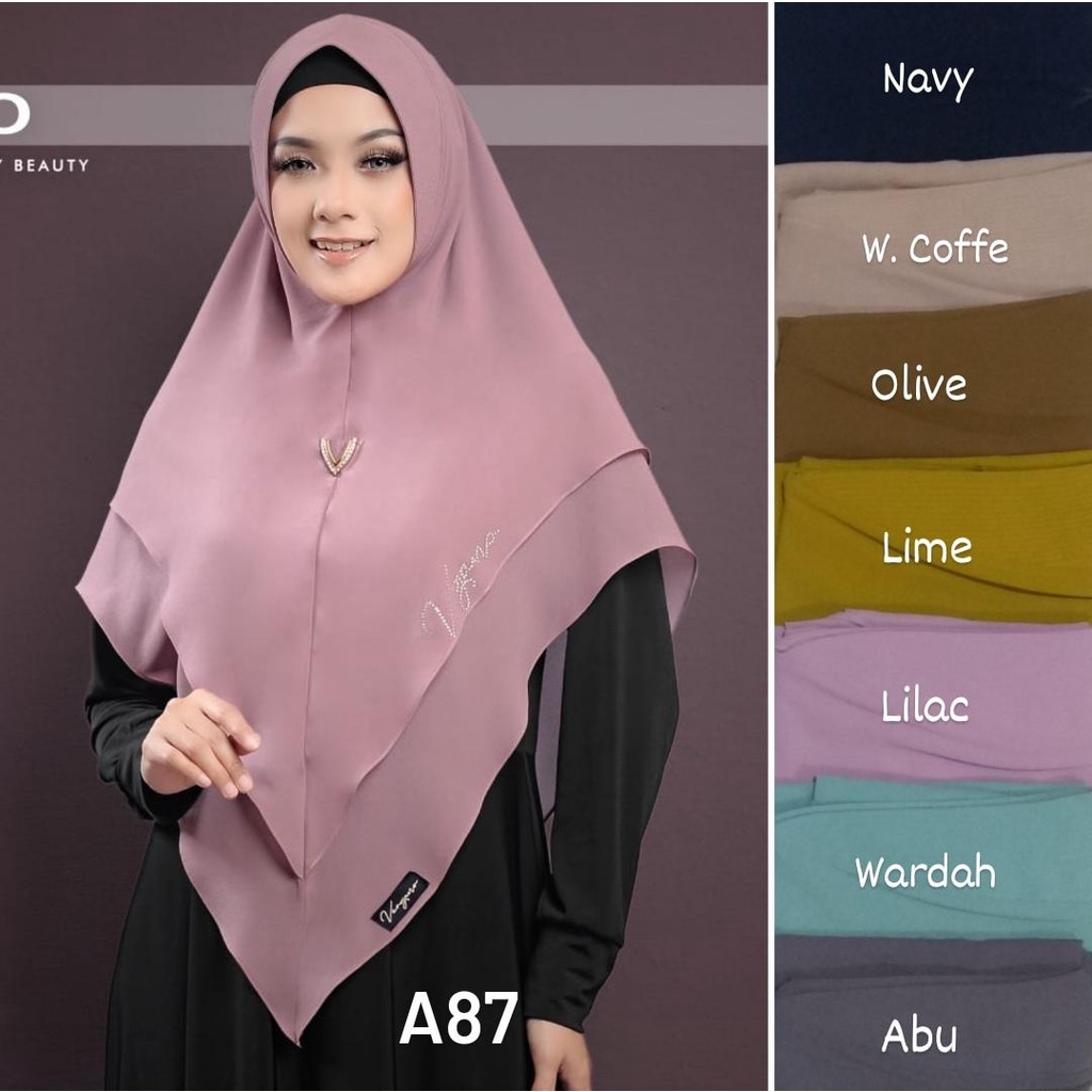 Khimar VERGANO V87 Original by Vergano/hijab Syari/Hijab terbaru Vergano/Hijab Polos