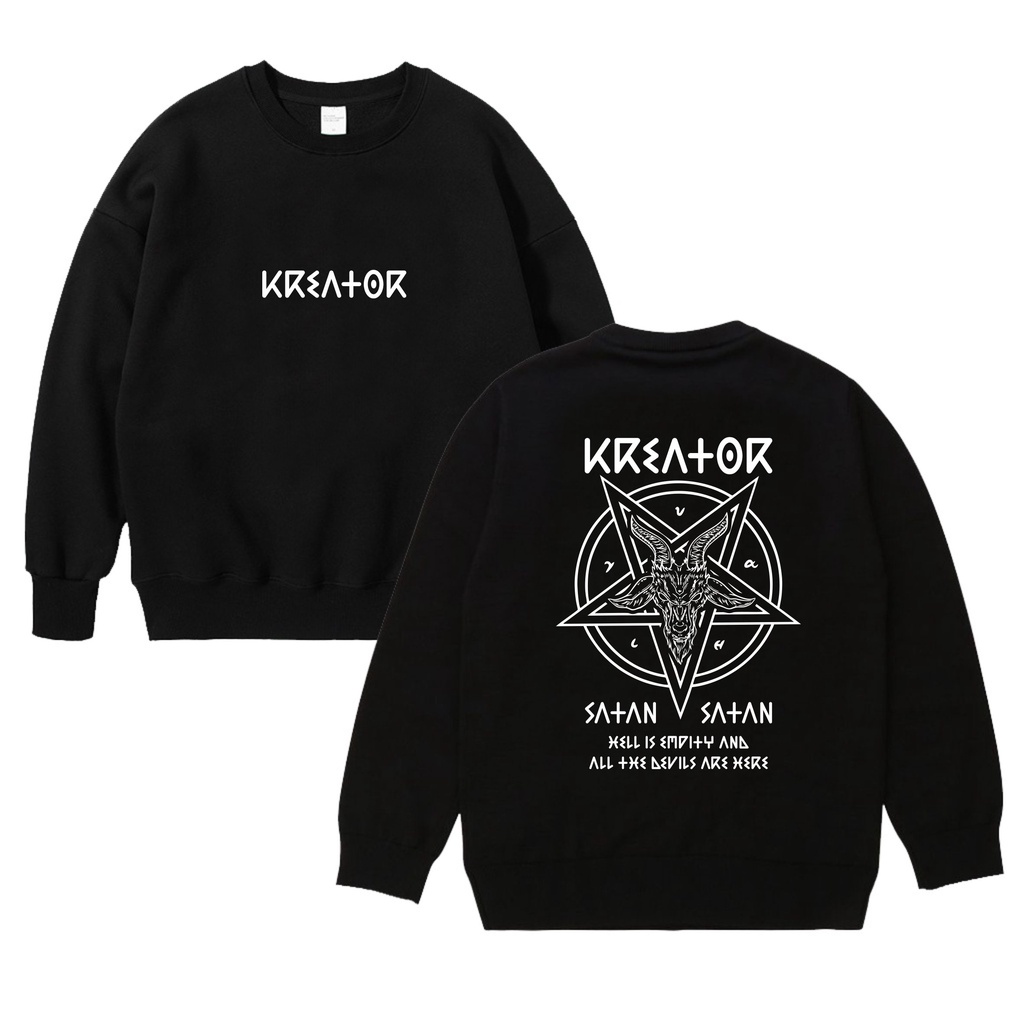 Crewneck Switer Satanic Original Kreator Apparel