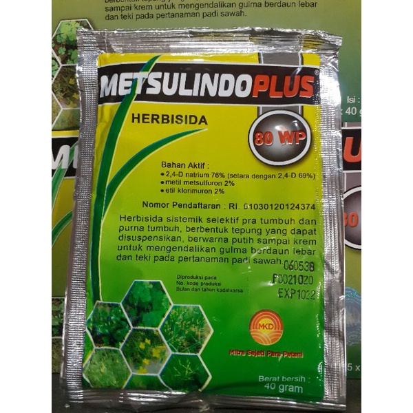 Jual HERBISIDA METSULINDOPLUS 80 WP HERBISIDA UNTUK PADI | Shopee Indonesia