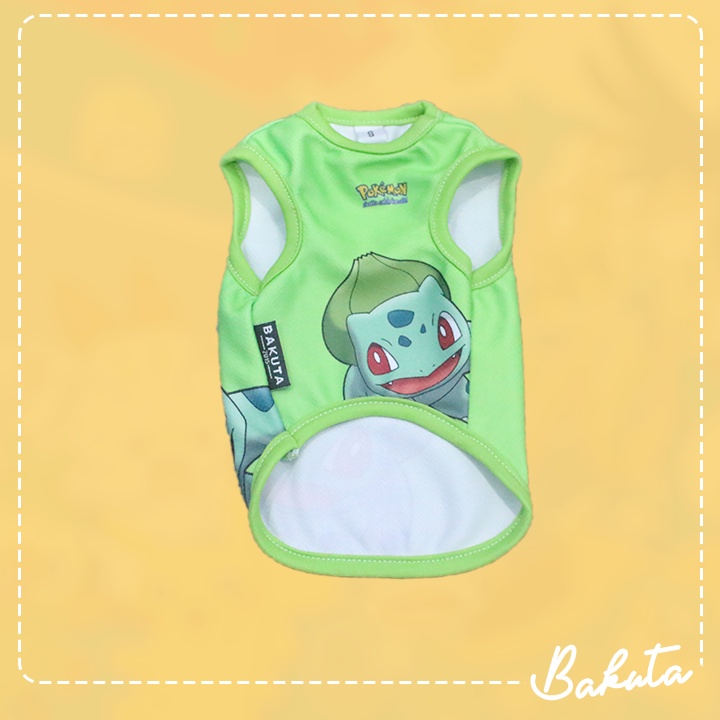 Baju Kucing Edisi Pokemon Tank Baju Anabul tersayang dirumah / Casual Outfit / Bisa Pilih Ukuran XXXS-XL