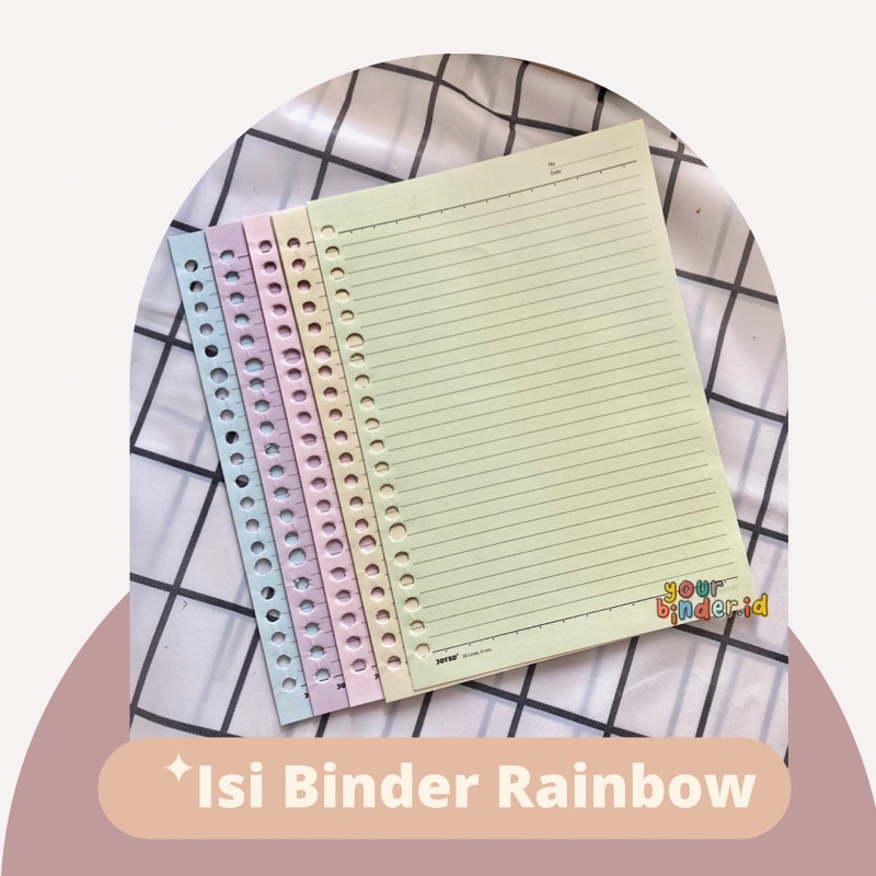 

Isi Binder Rainbow 20r,26r - A5/B5 Ready Stock