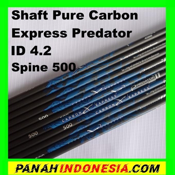 Arrow Shaft Pure Carbon - Carbon Express Predator ID 4.2 Spine 500