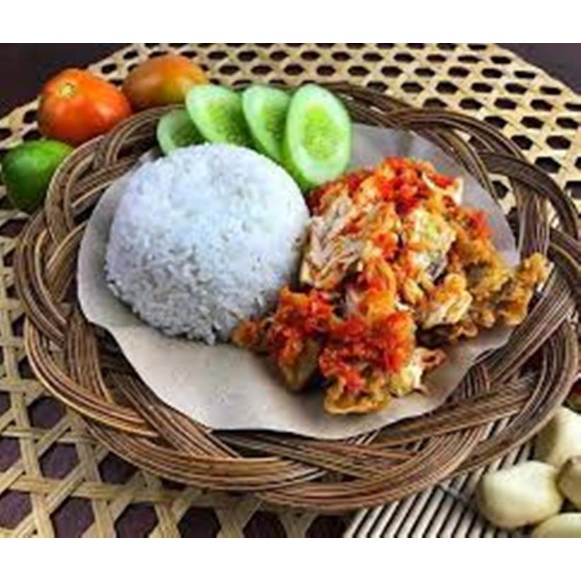 Jual Paket Ayam Geprek Jumbo Pedas Nasi Teh Gelas Delivery Makanan