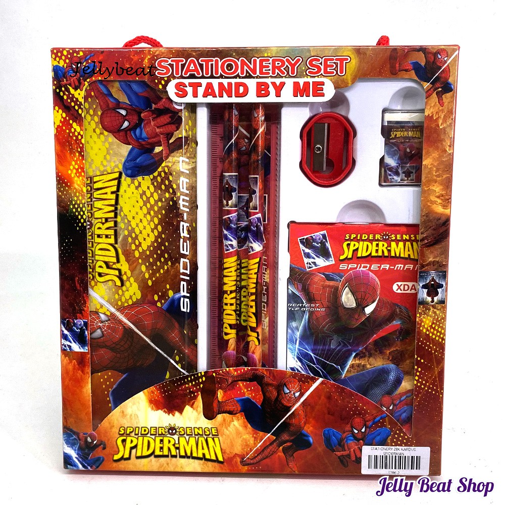 Stationery alat tulis atk study set spiderman