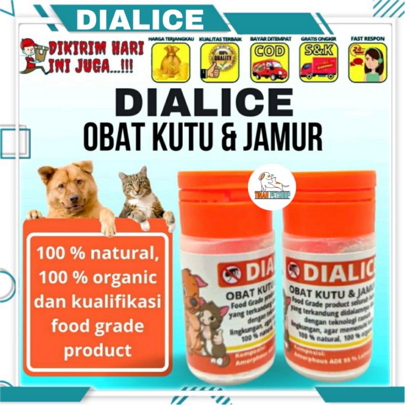 DIALICE Obat Kutu Kucing Anjing Kelinci 100% FOOD GRADE