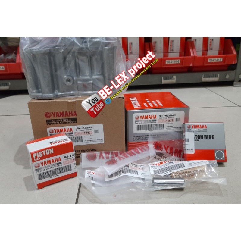 PAKET BORING DAN PISTON ORIGINAL YAMAHA VIXION