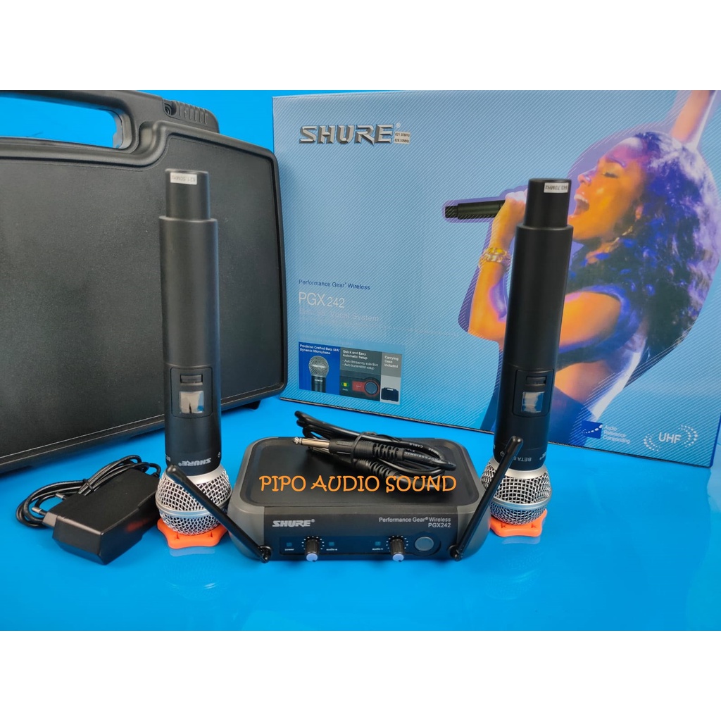 Mic wireless SHURE PGX 242 HH / shure pgx242 + Koper ( Handheld )