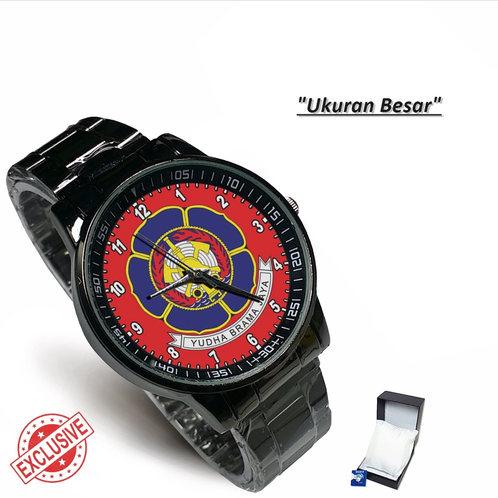 Jam Tangan Rantai Couple Logo DAMKAR - 2 (Cool)