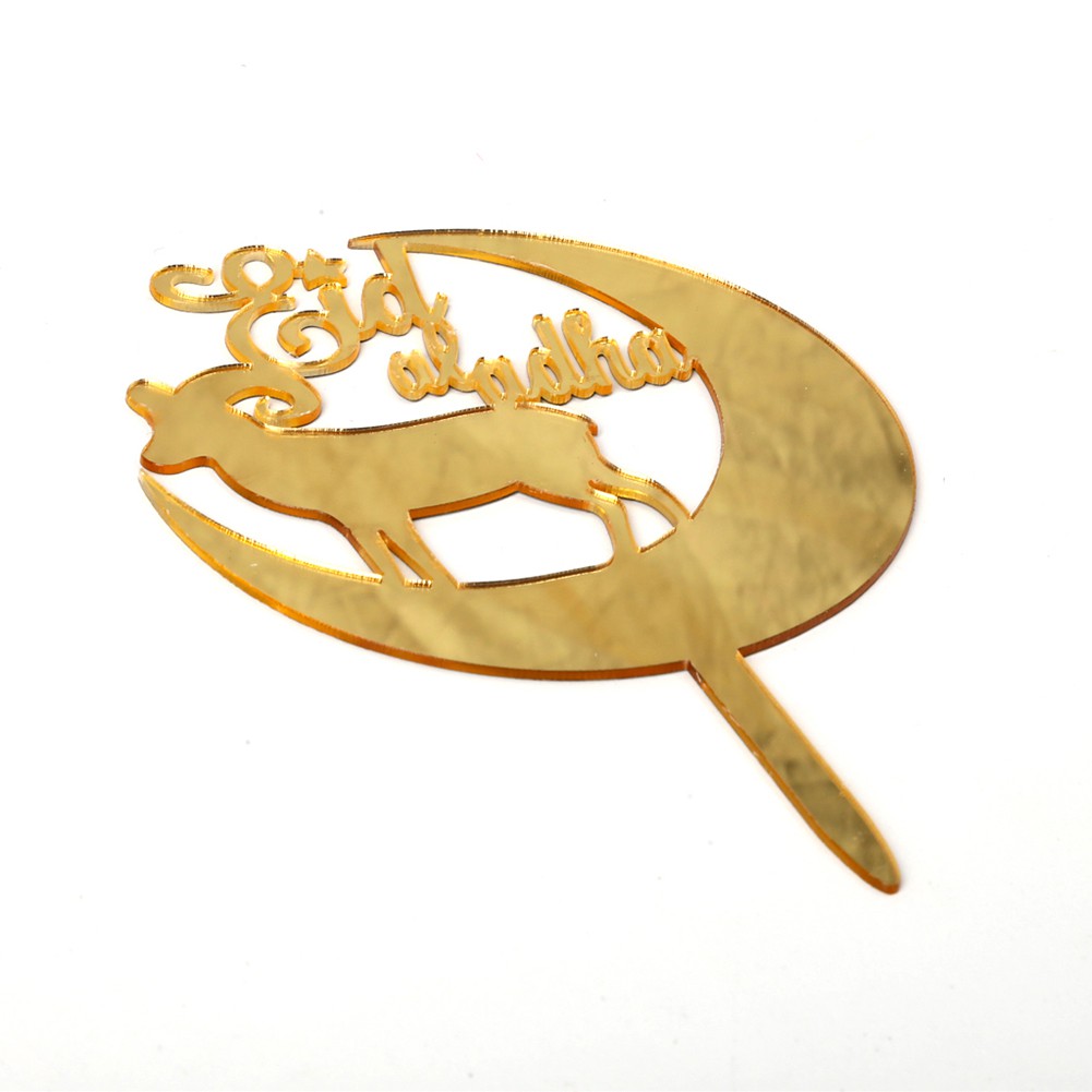 Topper Hiasan Kue Lebaran Idul Adha Gambar Bulan Sabit Dan Domba