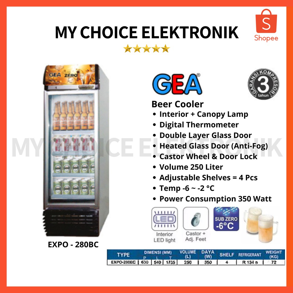 GEA Beer Cooler EXPO-280BC Sub Zero