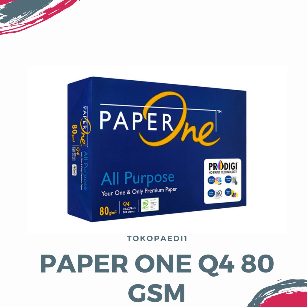 

PAPER ONE QUARTO/KWARTO 80 GSM