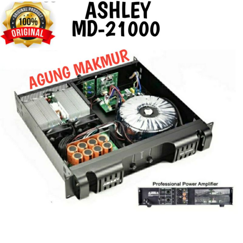 POWER AUDIO ASHLEY MD-21000 ORIGINAL ASHLEY MD 21000 MD21000