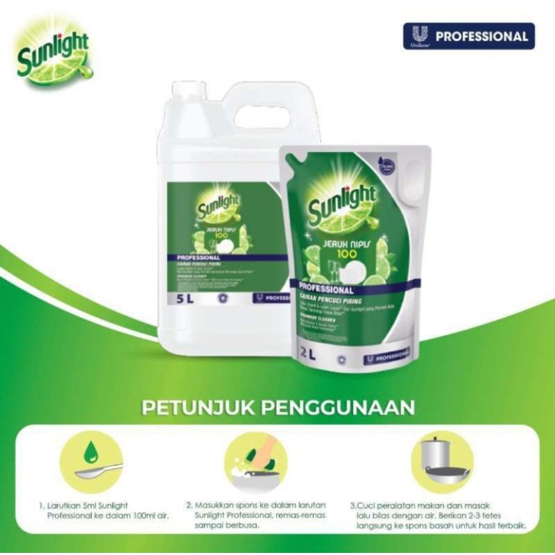 Sunlight sabun cuci piring proffesional 5 liter