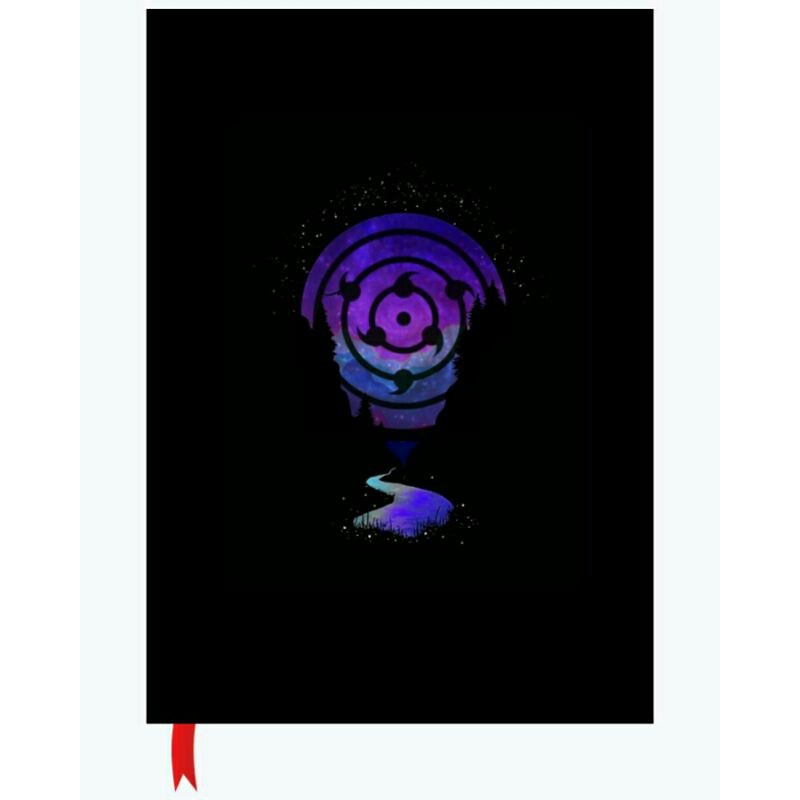 

Buku tulis agenda hard cover logo naruto rinegan