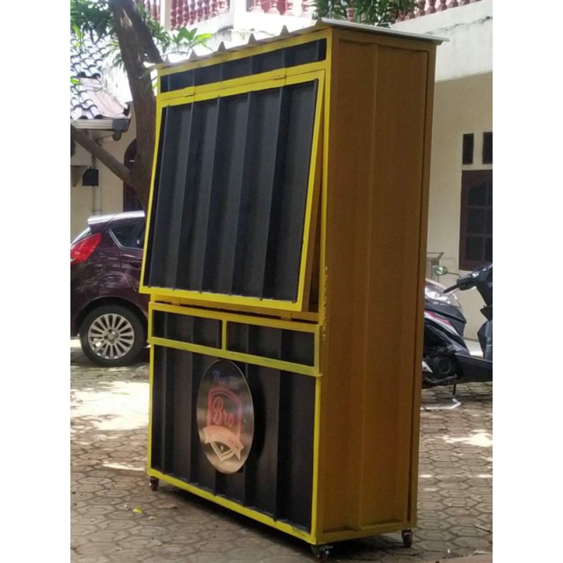 warung booth cafe semi container